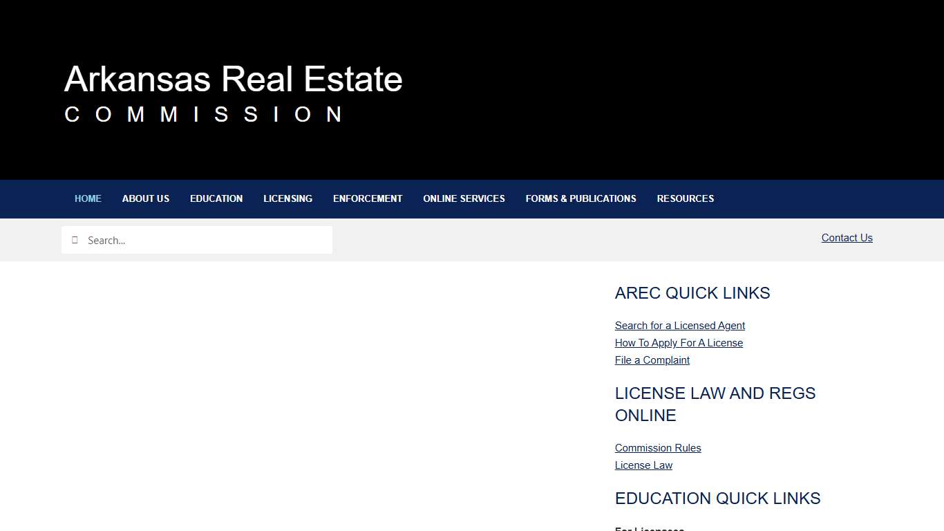 Home Page - Arkansas Real Estate Commission