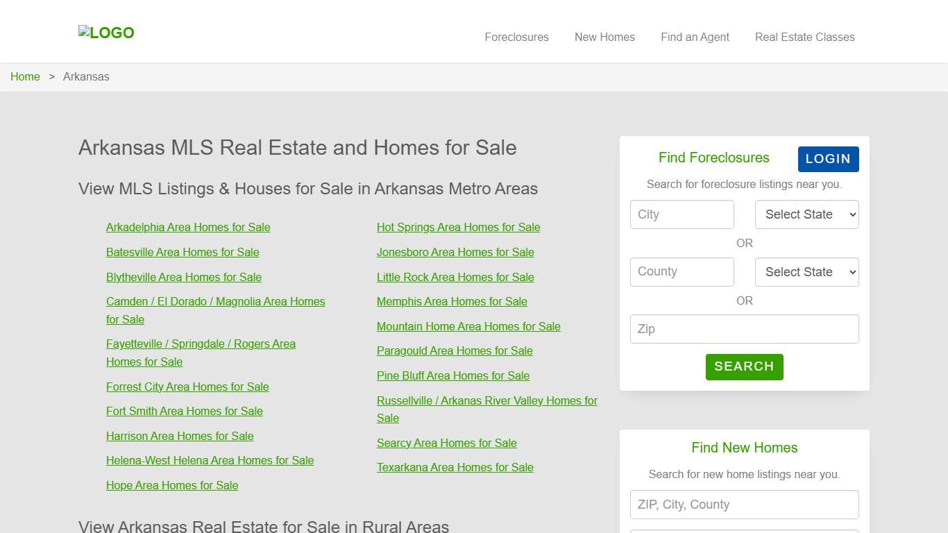 Arkansas Real Estate Property Listings